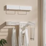 Aluminum Wall Mounted Retractable Clothes Drying Rack 1 Meter - Image 7