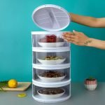 Food Cover Insulation Dust-proof Covers Multi-layer Anti-flies Refrigerator Bacteria Household Dining Table Leftovers Storage - صورة 2
