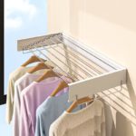 Aluminum Wall Mounted Retractable Clothes Drying Rack 1 Meter - Image 6