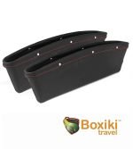Vehicle Storage Box | Premium PU Leather Seat Catcher | Gap Filler Car Organizer| - صورة 6
