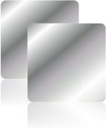 2 piece sticky mirror 30 x 30 cm