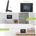 BALDR Atomic Alarm Clock in Color - Digital Clock with Large Display - Calendar & Moon Phase - Image 3