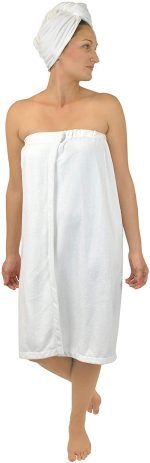 DII Women's Adjustable Microfiber Hair & Shower Wrap - صورة 9