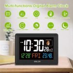 BALDR Atomic Alarm Clock in Color - Digital Clock with Large Display - Calendar & Moon Phase - Image 4