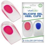 Soft Silicone Gel Insoles for Heel Spurs Pain Relief Foot - صورة 3