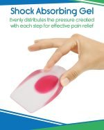 Soft Silicone Gel Insoles for Heel Spurs Pain Relief Foot - صورة 5