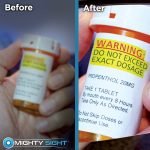 Ontel Rectangular Magnifying Eyewear, Black, Pack of 2 + 2.5 - صورة 5