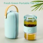 ZENS Travel Tea Set,Tritan Portable Teapot Infuser Set for One with 200ml - صورة 5
