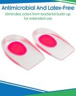 Soft Silicone Gel Insoles for Heel Spurs Pain Relief Foot - صورة 7