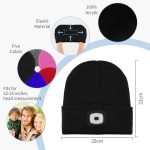 unisex led beanie hat with usb and warm knitted - صورة 9