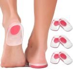 Soft Silicone Gel Insoles for Heel Spurs Pain Relief Foot