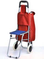 PAffy Foldable Shopping Trolley Bag with Chair