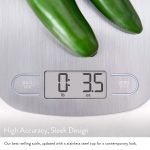 Digital Kitchen Scale Digital Weight Grams and Ounces (Stainless Steel) - صورة 3