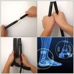 Magic Cane Folding LED Safety Walking Stick 4 Head Pivoting Trusty Base Black - صورة 4