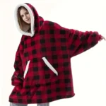 Wearable Blanket Hoodie – Oversized Fleece Pullover with Hood & Pocket - Image 16