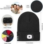 Unisex Bluetooth Led Beanie Hat with Light - Image 2