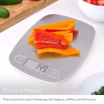 Digital Kitchen Scale Digital Weight Grams and Ounces (Stainless Steel) - صورة 5