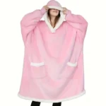 Wearable Blanket Hoodie – Oversized Fleece Pullover with Hood & Pocket - Image 11
