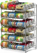 SimpleHouseware Stackable Can Rack Organizer, Silver - صورة 5