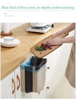 Folding Waste Bin Kitchen Cabinet Door - Image 2