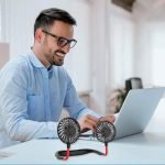 Mini Rechargeable Foldable Neck Fan - Image 6