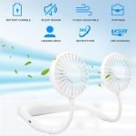 Mini Rechargeable Foldable Neck Fan - Image 3