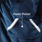 Wearable Blanket Hoodie – Oversized Fleece Pullover with Hood & Pocket - Image 4