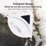 Magnetic Double-Sided Glass Cleaning Brush – Adjustable Window Cleaner with Safety Rope - صورة 2