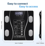 Scale Body Weighing Machine Weight Digital Electronic Fat Bmi Bathroom Composition Analyzer Wireless - صورة 2