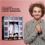 T&F DIY Storage Cabinets Stylish luxury wardrobe - صورة 3