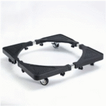 Fridge Stainless Steel Adjustable Base Washer Trolley - صورة 2