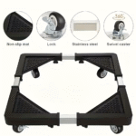 Fridge Stainless Steel Adjustable Base Washer Trolley - صورة 4