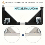 Fridge Stainless Steel Adjustable Base Washer Trolley - صورة 5