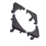 Fridge Stainless Steel Adjustable Base Washer Trolley - صورة 16