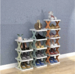 Simple multi-layer shoe cabinet rack - صورة 3