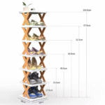 Simple multi-layer shoe cabinet rack - صورة 8