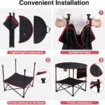 Folding Table with 4 Cup Holders - صورة 4