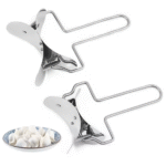 Stainless Steel Large Dumpling Skin Dough Circle Roller Machine Cutters - صورة 6