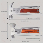 Auto Safety Hammer Stainless Steel Tool - صورة 7