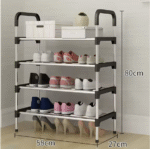 Simple Multi Layer Shoe Rack Stainless Organizer - صورة 6