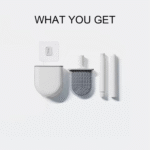 Silicone Toilet Brush with Holder - Image 7