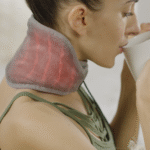 Calming Heat Vibrating Neck Wrap – Heated Massager with Adjustable Strap - صورة 2