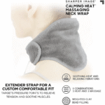 Calming Heat Vibrating Neck Wrap – Heated Massager with Adjustable Strap - صورة 9