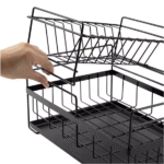 Metal Dish Drain Rack Basket Double-layer - Image 5