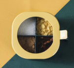 Four-Grid Seasoning Box – Spice Jar Set with Tray & Covers - Image 3