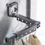 Retractable Clothes Drying Rack – Wall Mounted - صورة 2
