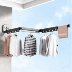 Retractable Clothes Drying Rack – Wall Mounted - صورة 4