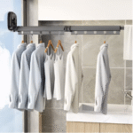 Retractable Clothes Drying Rack – Wall Mounted - صورة 5