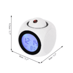 LCD Digital Projection Alarm Clock – Voice & Temperature Display - Image 8