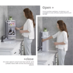 360° Rotating Bathroom Storage Rack – Wall Mounted - صورة 6